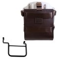 Support de sac en aluminium avec façade en cuir réglable et attache rapide + Cadre droit Honda Transalp 750 (à partir de 2023)