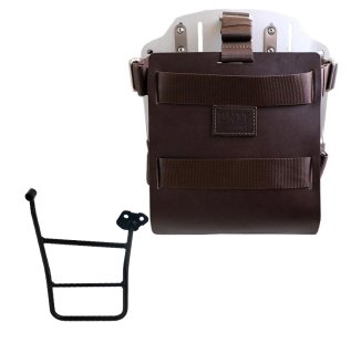 Support de sac en aluminium avec façade en cuir réglable et attache rapide + Cadre droit KTM 1290/1390 Super Adventure S-R