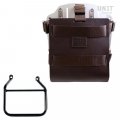 Support de sac en aluminium avec façade en cuir réglable et raccord rapide + Cadre Triumph Speed 400 DX (Uniquement compatible avec notre code d'échappement bas : 4206Low)