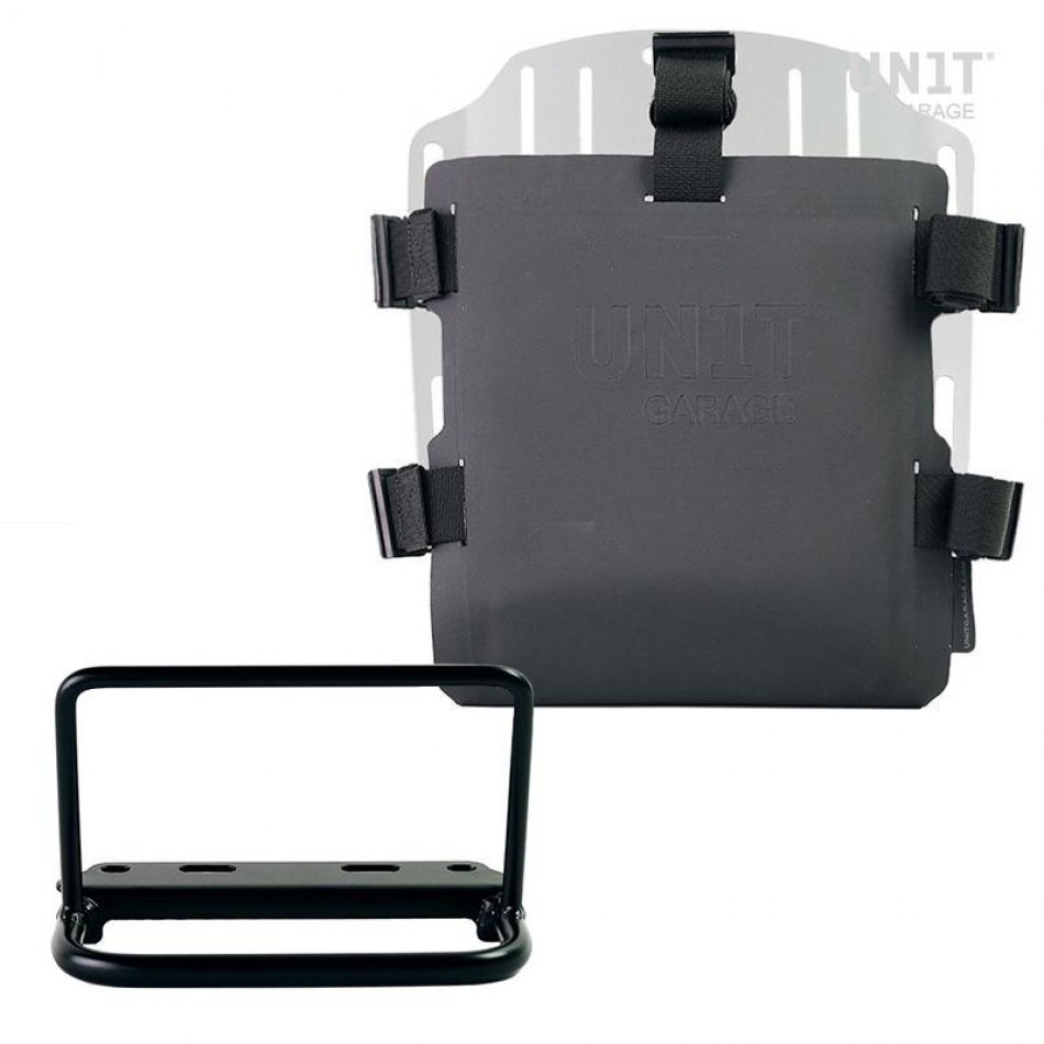 Support de sac en aluminium avec façade Hypalon réglable et attache rapide + cadre