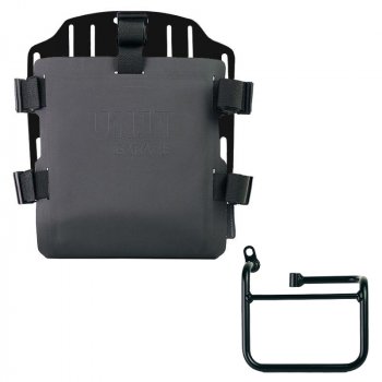 Support de sac en aluminium avec façade Hypalon réglable et attache rapide + Châssis gauche BMW CE 02