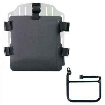 Support de sac en aluminium avec façade Hypalon réglable et attache rapide + Châssis gauche BMW CE 02