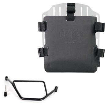 Support de sac en aluminium avec façade Hypalon réglable et attache rapide + Cadre droit de la BMW F450GS