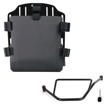 Support de sac en aluminium avec façade Hypalon réglable et attache rapide + Cadre gauche de la BMW F450GS