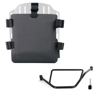Support de sac en aluminium avec façade Hypalon réglable et attache rapide + Cadre gauche de la BMW F450GS