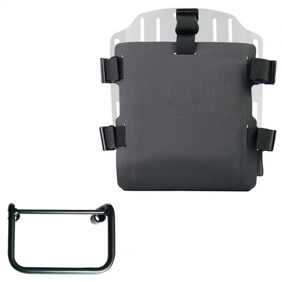 Support de sac en aluminium avec façade Hypalon réglable et attache rapide + BMW R12 Châssis Droit