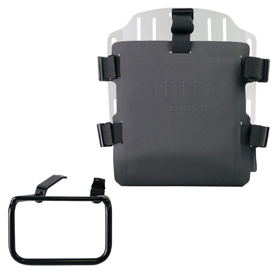 Support de sac en aluminium avec façade Hypalon réglable et attache rapide + Cadre droit de la BMW R12 G/S