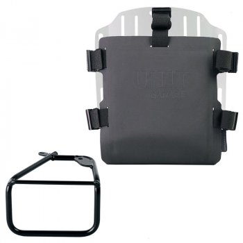 Porte-sac en aluminium avec façade Hypalon réglable et raccord rapide + Cadre Droit BMW R12 NineT