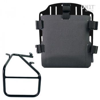 Support de sac en aluminium avec façade Hypalon réglable et attache rapide + Cadre de sacoche droite pour kit Sportail R18