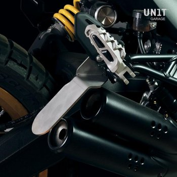 Porte-sac en aluminium avec avant Hypalon réglable et attache rapide + cadre droit Ducati Desert Sled