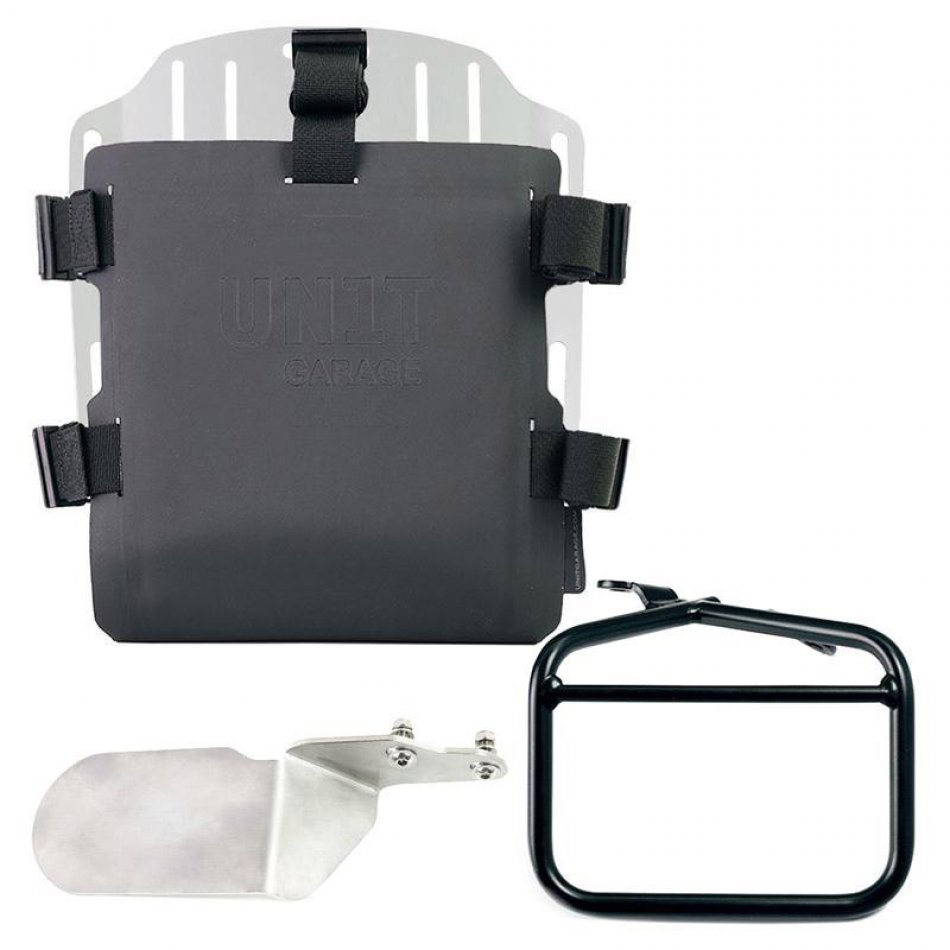 Porte-sac en aluminium avec avant Hypalon réglable et attache rapide + cadre droit Ducati Desert Sled