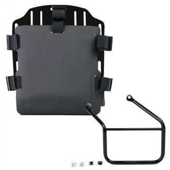 Support de sac en aluminium avec façade Hypalon réglable et attache rapide + Honda CL500 Cadre Gauche