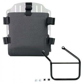 Support de sac en aluminium avec façade Hypalon réglable et attache rapide + Honda CL500 Cadre Gauche