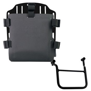 Support de sac en aluminium avec façade Hypalon réglable et attache rapide + Cadre gauche Honda Transalp 750 (à partir de 2023)