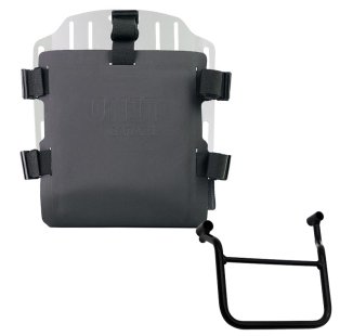 Support de sac en aluminium avec façade Hypalon réglable et attache rapide + Cadre gauche Honda Transalp 750 (à partir de 2023)