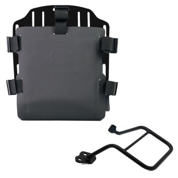 Support de sac en aluminium avec façade Hypalon réglable et attache rapide + Cadre gauche KTM 1290/1390 Super Adventure S-R
