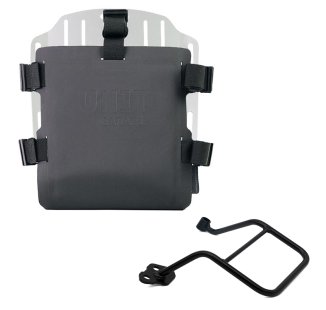 Support de sac en aluminium avec façade Hypalon réglable et attache rapide + Cadre gauche KTM 1290/1390 Super Adventure S-R