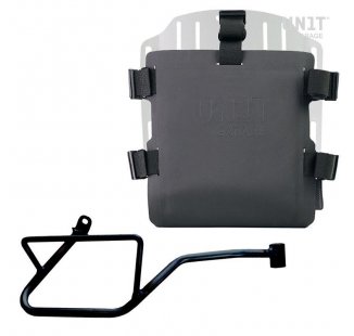 Support de sac en aluminium avec façade Hypalon réglable et attache rapide + Cadre droit Moto Guzzi V7 EURO5 PLUS (à partir de 2025)
