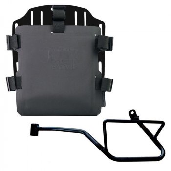 Support de sac en aluminium avec façade Hypalon réglable et attache rapide + Cadre Gauche Moto Guzzi V7 EURO5 PLUS (à partir de 2025)