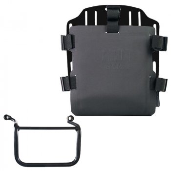 Support de sac en aluminium avec façade Hypalon réglable et attache rapide + Royal Enfield Himalayan 450 (à partir de 2024) Cadre droit