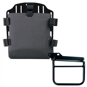 Support de sac en aluminium avec façade Hypalon réglable et attache rapide + Cadre Royal Enfield Himalayan, Scram 411 Gauche