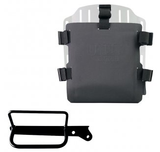 Support de sac en aluminium avec façade Hypalon réglable et attache rapide + Cadre droit Royal Enfield Hunter 350