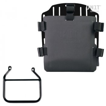 Support de sac en aluminium avec façade Hypalon réglable et attache rapide + Cadre Thriumph Speed 400 & Scrambler 400 X Droit (Uniquement compatible avec notre code d'échappement bas : 4206Low)
