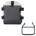 Porte-bagages en aluminium avec face avant réglable en Hypalon et système de fixation rapide + Cadre gauche Triumph Tracker 400
