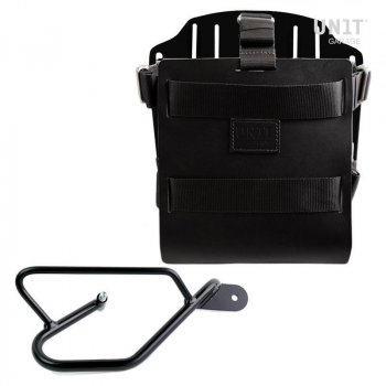 Porte-sac en aluminium avec façade en cuir réglable, attache rapide et cadre (à partir de 2016)