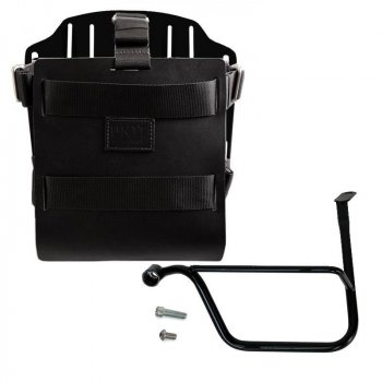 Porte-sac en aluminium avec façade en cuir réglable, attache rapide et cadre (à partir de 2016)
