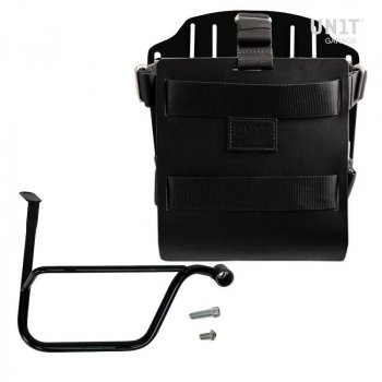 Porte-sac en aluminium avec façade en cuir réglable, attache rapide et cadre (à partir de 2016)