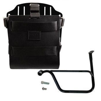 Porte-sac en aluminium avec façade en cuir réglable, attache rapide et cadre (à partir de 2019)