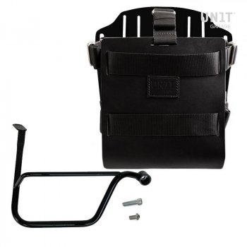 Porte-sac en aluminium avec façade en cuir réglable, attache rapide et cadre (à partir de 2019)