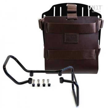 Porte-sac en aluminium avec façade en cuir réglable, attache rapide et cadre vitpilen 701