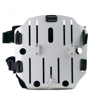 Support de sac en aluminium avec façade Hypalon réglable et attache rapide