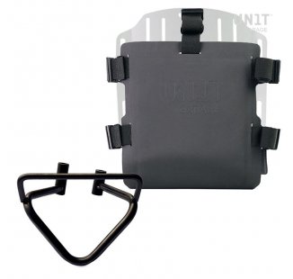 Support de sac en aluminium avec façade Hypalon réglable et attache rapide + cadre