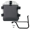 Support de sac en aluminium avec façade Hypalon réglable et attache rapide + Cadre gauche Triumph Speed Twin 1200 & RS (à partir de 2025)