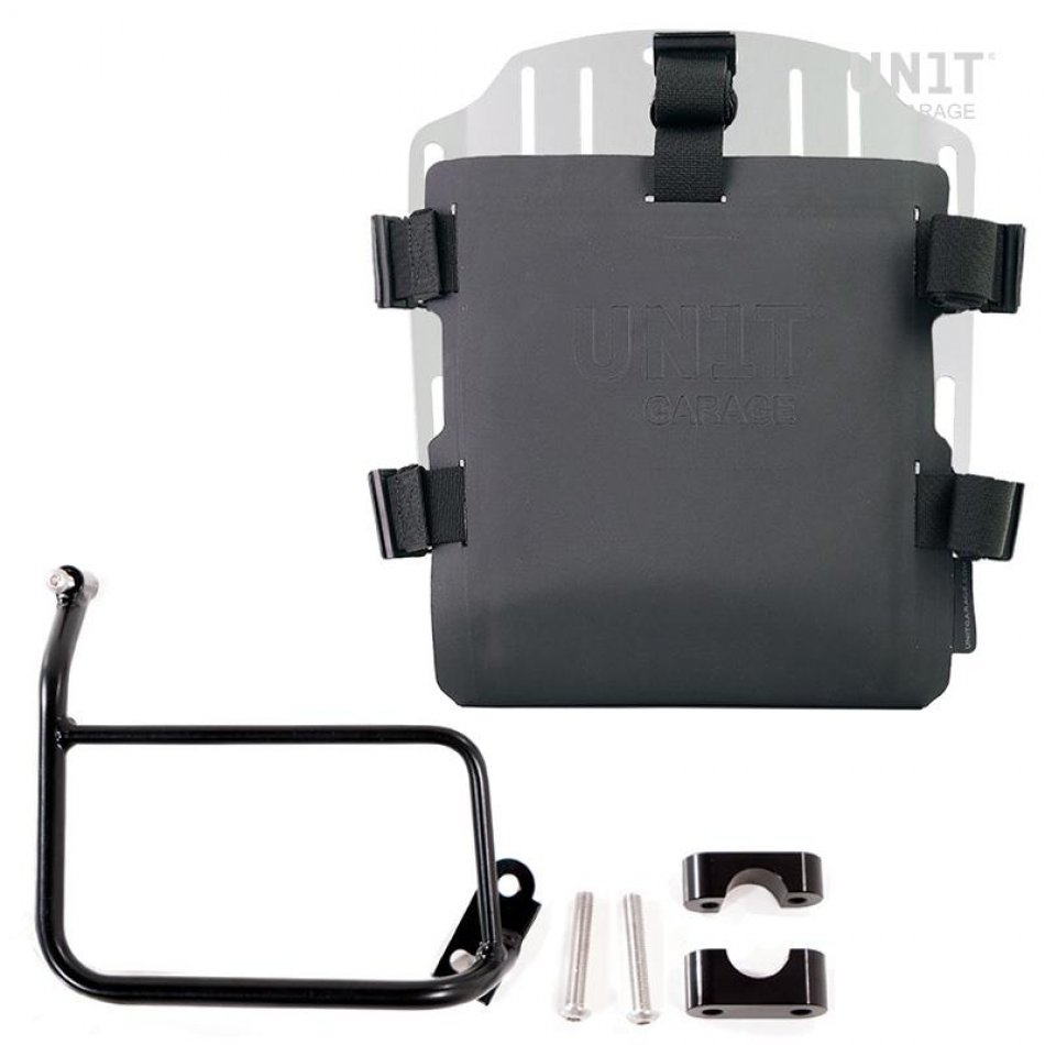 Support de sac en aluminium avec façade Hypalon réglable et attache rapide + cadre
