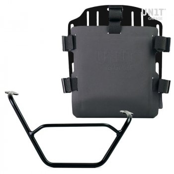 Porte-sac en aluminium avec façade Hypalon réglable et attache rapide + cadre droit