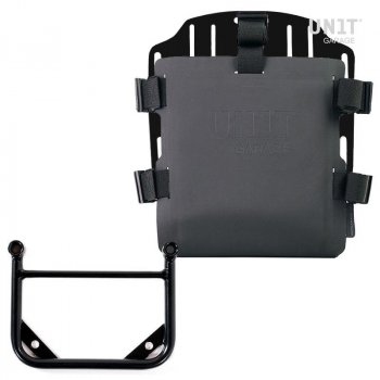 Porte-sac en aluminium avec façade réglable en Hypalon et attache rapide + Cadre universel