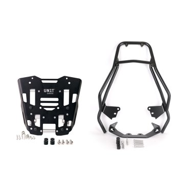 Porte-bagages avec poignées passager + plaque pour top case d'origine BMW F450GS