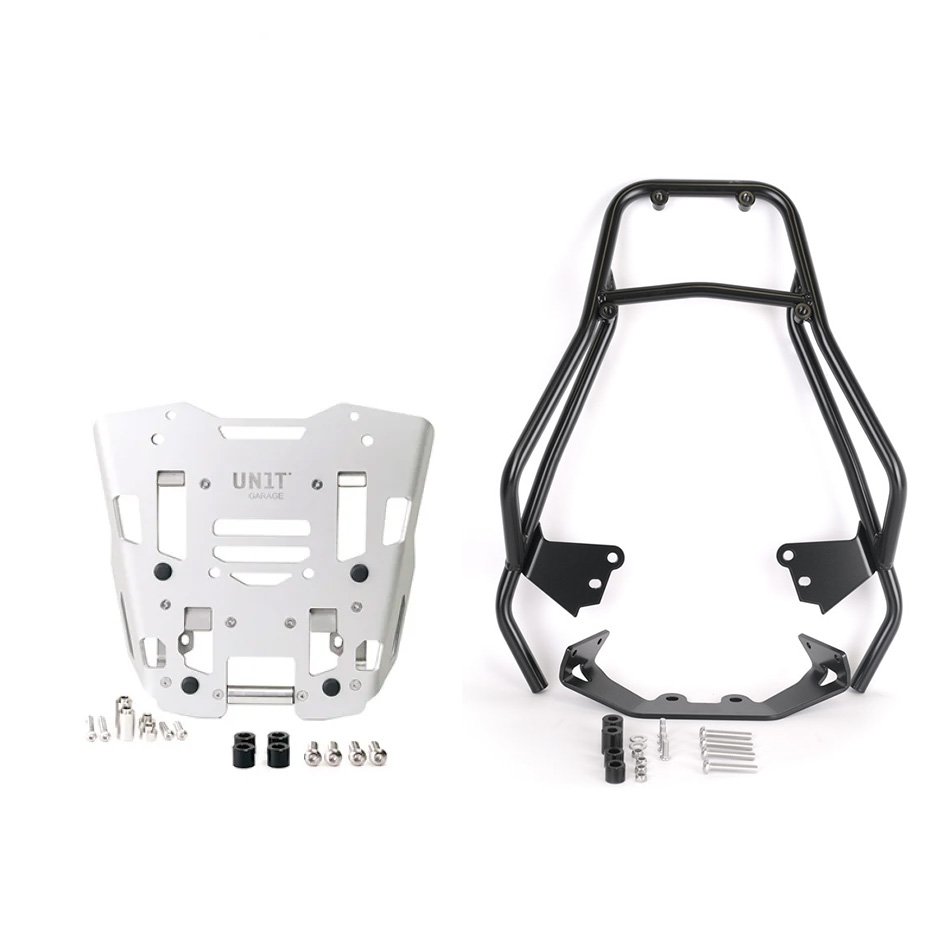 Porte-bagages avec poignées passager + plaque pour top case d'origine BMW F450GS