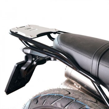 porte-bagages NineT avec poignées passager pour fixation de plaque de top case