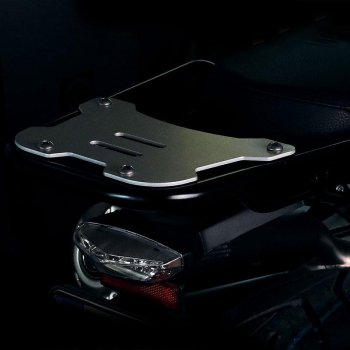 porte-bagages NineT avec poignées passager pour fixation de plaque de top case