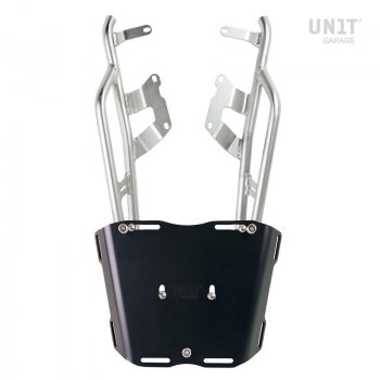 porte-bagages NineT avec poignées passager pour fixation de plaque de top case