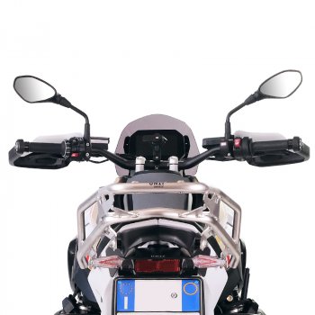 Porte-bagages arrière avec poignées passager BMW R1300GS (couleur argent)