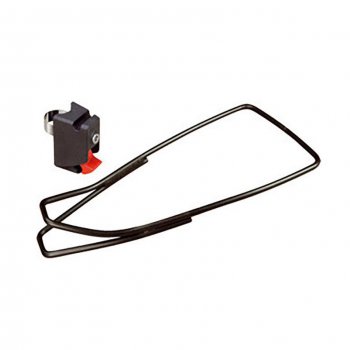 Porte-bagages pour tube de selle à dégagement rapide avec revêtement en cuir