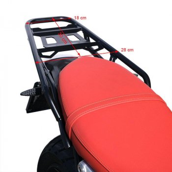 Porte-bagages arrière NineT pour topcase