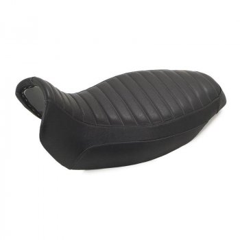 Selle longue en cuir marron