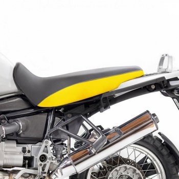 Selle longue en jaune ciel 40e / Noir